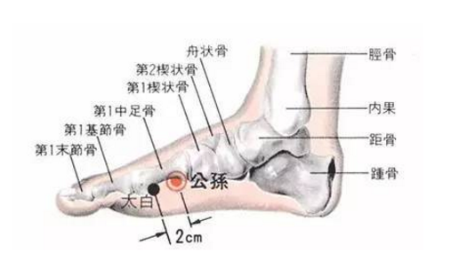 太白穴的功效与作用有哪些