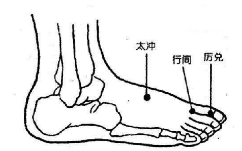 厉兑穴的标准定位