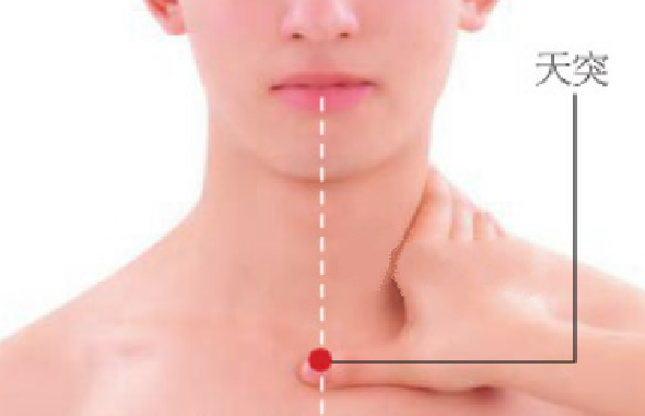 天突穴的按摩方法