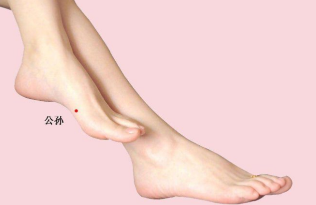 公孙穴的按摩方法