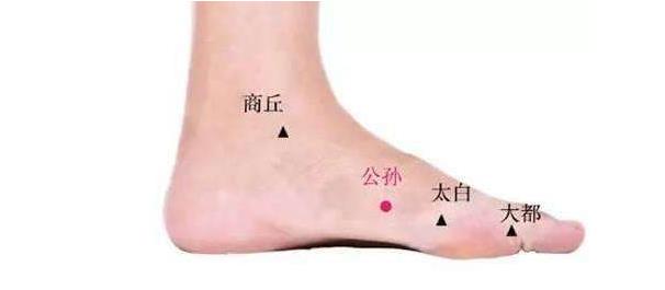 公孙穴养生功效配伍应用！