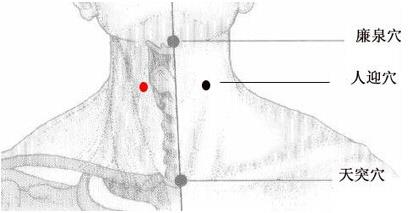 天突穴！