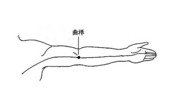 按摩曲泽穴的方法